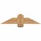 Ekena Millwork Eugene Smooth Timber Gable Bracket, Western Red Cedar, 36"W x 9"H x 5 1/2"D x 5 1/2"F, 6/12 Pitch GBW036X09X0606EUG00SWR - alternate 1